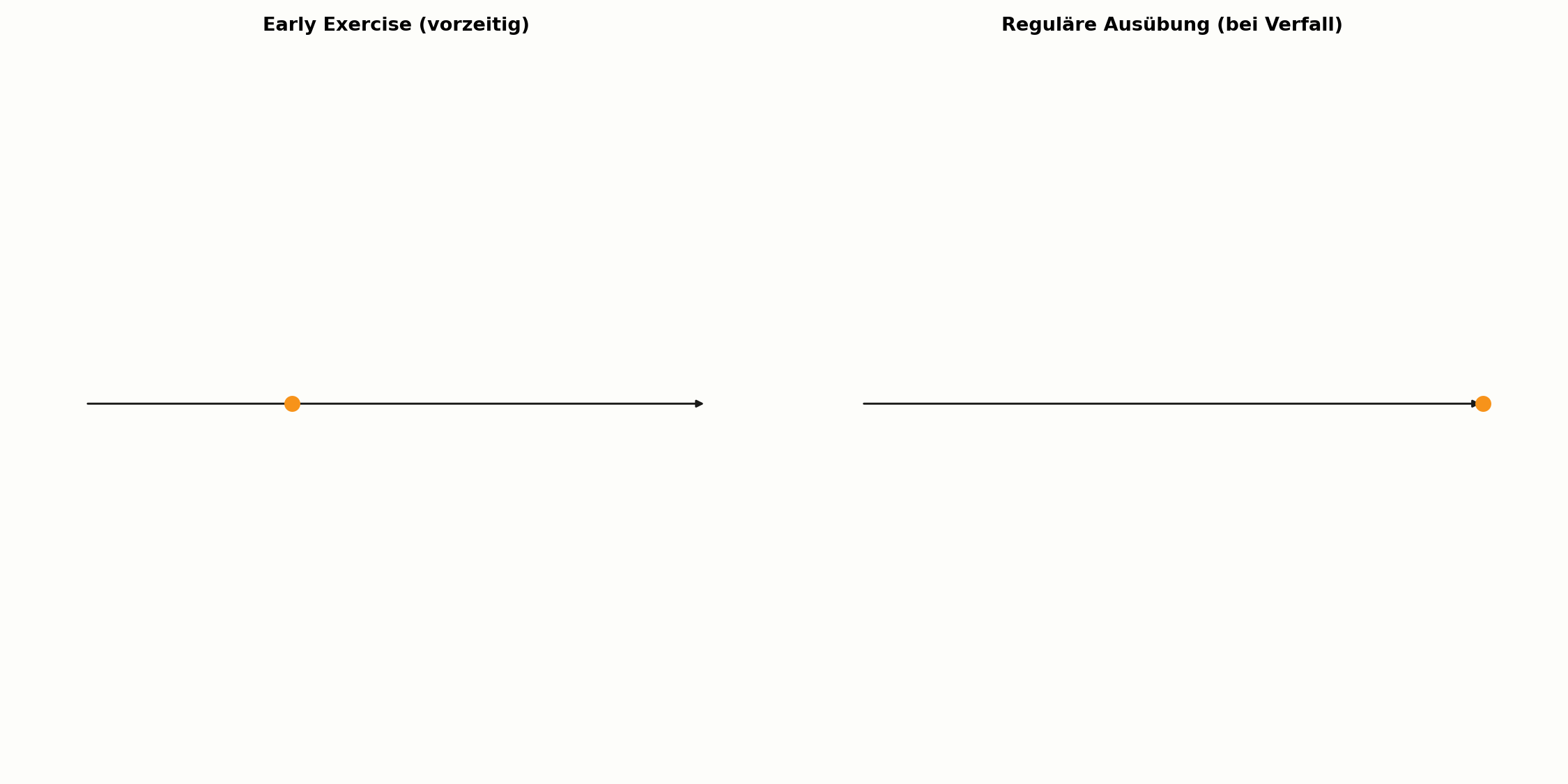 Early Exercise im Vergleich zur regulären Ausübung bei Verfall
